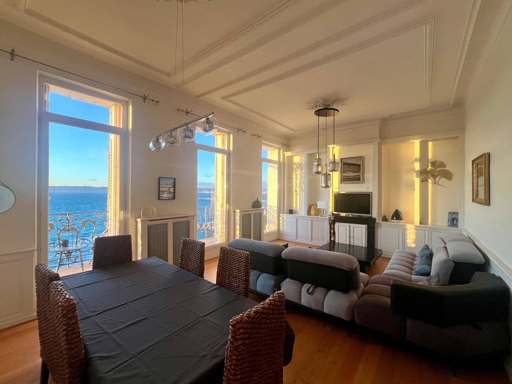 Appartement Sur La Corniche Kennedy Face A La Mer Marsella Exterior foto
